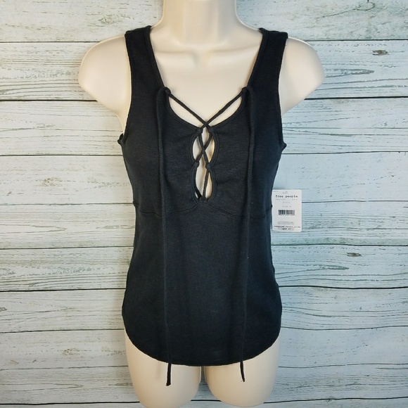 Free People Tops - Free People Emmy Lou Lace Up Tank